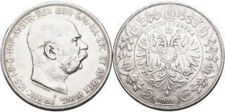 František Josef I. 1848 - 1918, 5 Koruna 1909