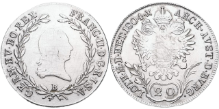 František II. 1792 - 1835, 20 Krejcar 1804 B