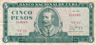Kuba, 5 Pesos 1990