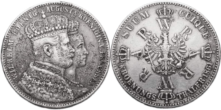 Německo, Prusko, Wilhelm I. 1861 - 1888, Tolar 1861 korunovační