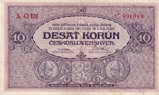 Československo 1919 - 1939, 10 Koruna 1919