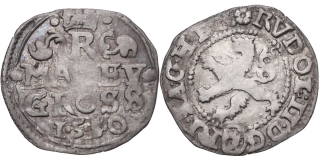 Rudolf II. 1576 - 1612, Malý groš 1580, Kutná Hora - Šatný