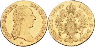 Josef II. 1765 - 1790, Dukát 1787 A
