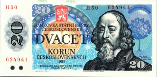 Československo 1970 - 1989, 20 Kčs 1988