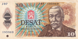 Československo 1970 - 1989, 10 Kčs 1986