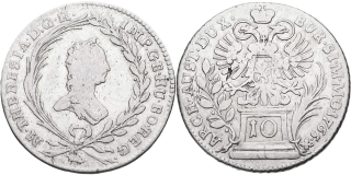 Marie Terezie 1740 - 1780, 10 Krejcar 1765