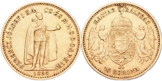 František Josef I. 1848 - 1918, 10 Koruna 1894 KB