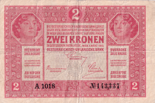 Rakousko - Uhersko, 1867 - 1918, 2 Koruna 1917