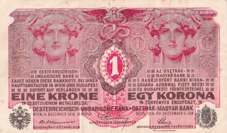 Rakousko - Uhersko, 1867 - 1918, 1 Koruna 1916