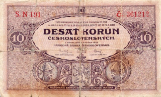 Československo 1919 - 1939, 10 Korun 1927