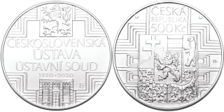 Česká republika, 200 Kč 2020 standard, 100. výročí Schválení československé ústavy, není certifikát