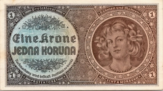 Protektorát 1939 - 1945, 1 Koruna b.l. (1940)
