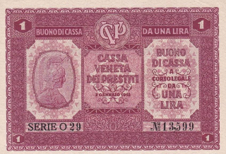 Itálie, 1 Lira, 1918
