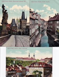 Okres Praha, Praha konvolut 3ks