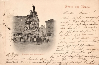 Okres Brno, zelný trh - kašna