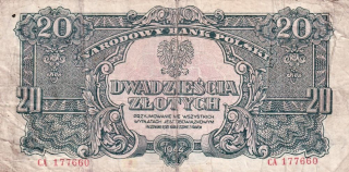 Polsko, 20 Zlotých 1944