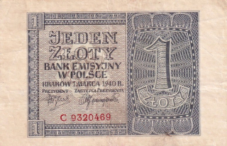 Polsko, 1 Zlotý 1940