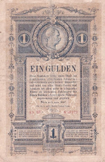 Rakousko-Uhersko, 1 Gulden 1866