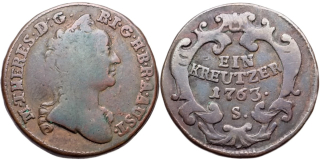 Marie Terezie 1740 - 1780, 1 Krejcar 1763 S