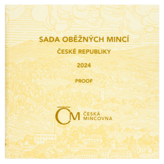 Česká republika 1993, Sada oběžných mincí 2024 Proof kartonový obal