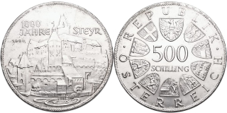 Rakousko, 500 Schlilling 1980