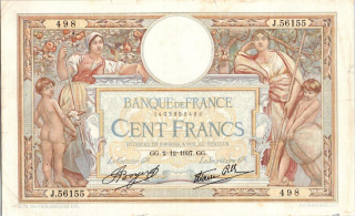 Francie, 100 Francs 1938