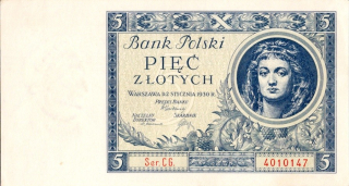 Polsko, 5 Zlotých 1930