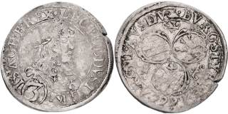 Leopold I., 1657 - 1705, 3 Krejcar 1666