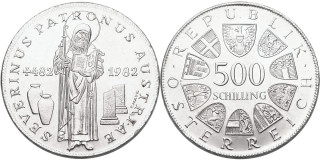 Rakousko, 500 Schlilling 1982