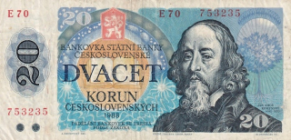 Československo 1970 - 1989, 20 Kčs 1988