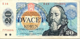Československo 1970 - 1989, 20 Kčs 1988