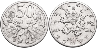 ČSR 1918 - 1939, 50 Haléř 1921