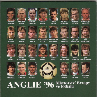 Česká republika, Sada oběžných mincí 1996 - Euro 96