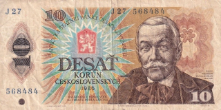 Československo 1970 - 1989, 10 Kčs 1986