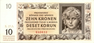 Protektorát 1939 - 1945, 10 Korun 1942