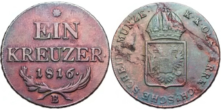 František II. 1792 - 1835, 1 Krejcar 1816 B