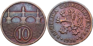 ČSR 1918 - 1939, 10 Haléř 1936