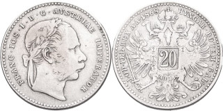 František Josef I. 1848 - 1918, 20 Krejcar 1868