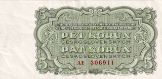 Československo 1958 - 1964, 5 Koruna 1961